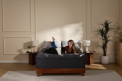 Surmatelas rafraîchissant en bambou avec double couche de mousse à mémoire de forme de 10 cm