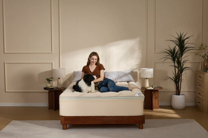 Surmatelas rafraîchissant en bambou avec double couche de mousse à mémoire de forme de 10 cm